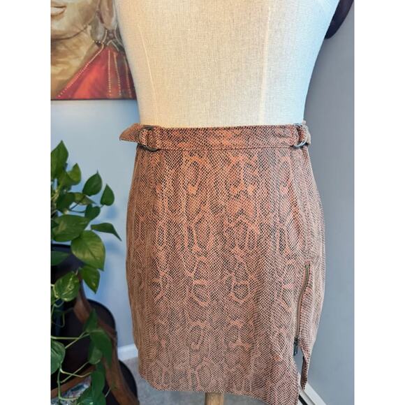 Free People Midnight Magic Snake Print Mini Skirt - Picture 6 of 9